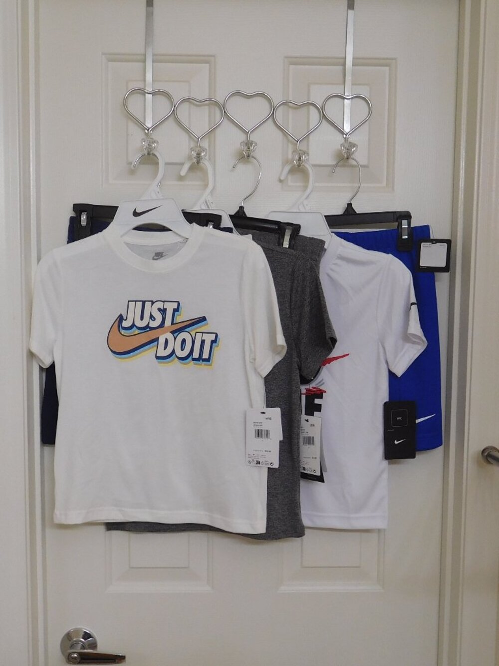 NWT 3 Nike Outfits 2pc Shirt & Shorts Sets Go Time Gray Bundle sz 7